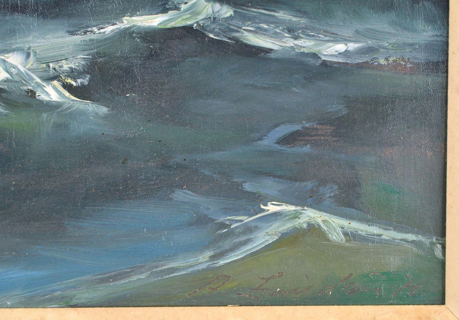Aleksandrs Zviedris Sea. 1976. Oil On Canvas. 23x32 Cm1967 photo Art