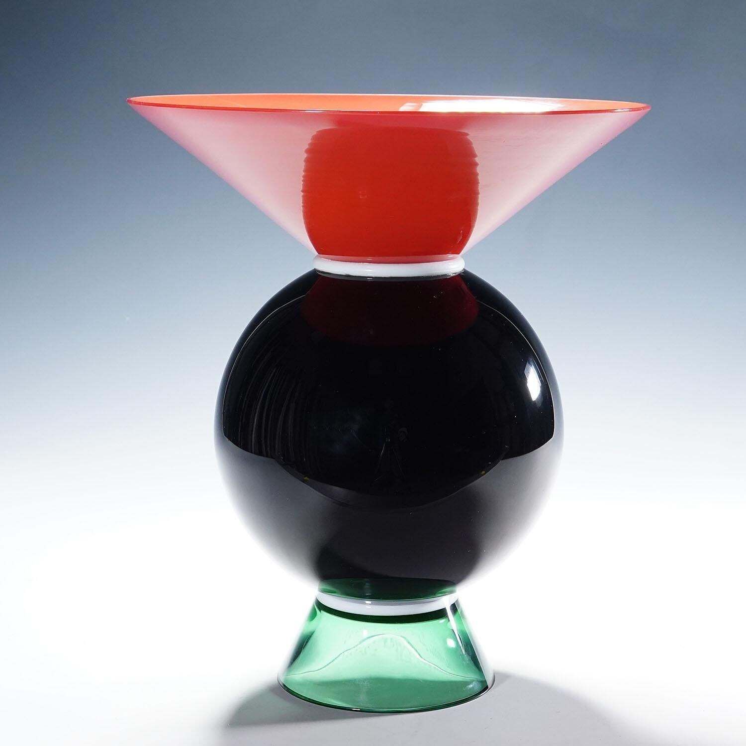 Vase Yemen By Ettore Sottsass For Venini Murano Ca. 1994 photo for sale
