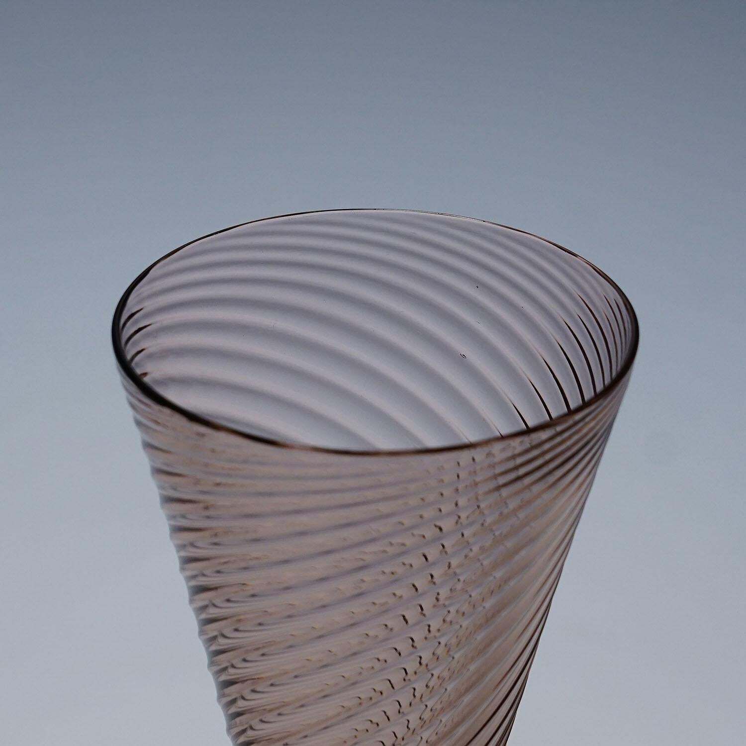 Vetro Soffiato Glass Vase, Venini Murano Ca. 1950s photo Home Decor