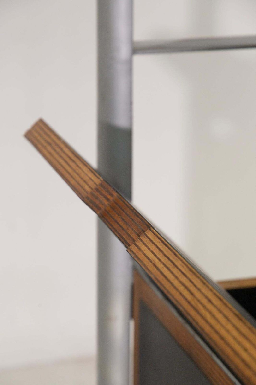 Italian Double Sided "Ferrotipi" Series Bookcase With Drop Front, Malacrida & Res photo vintage