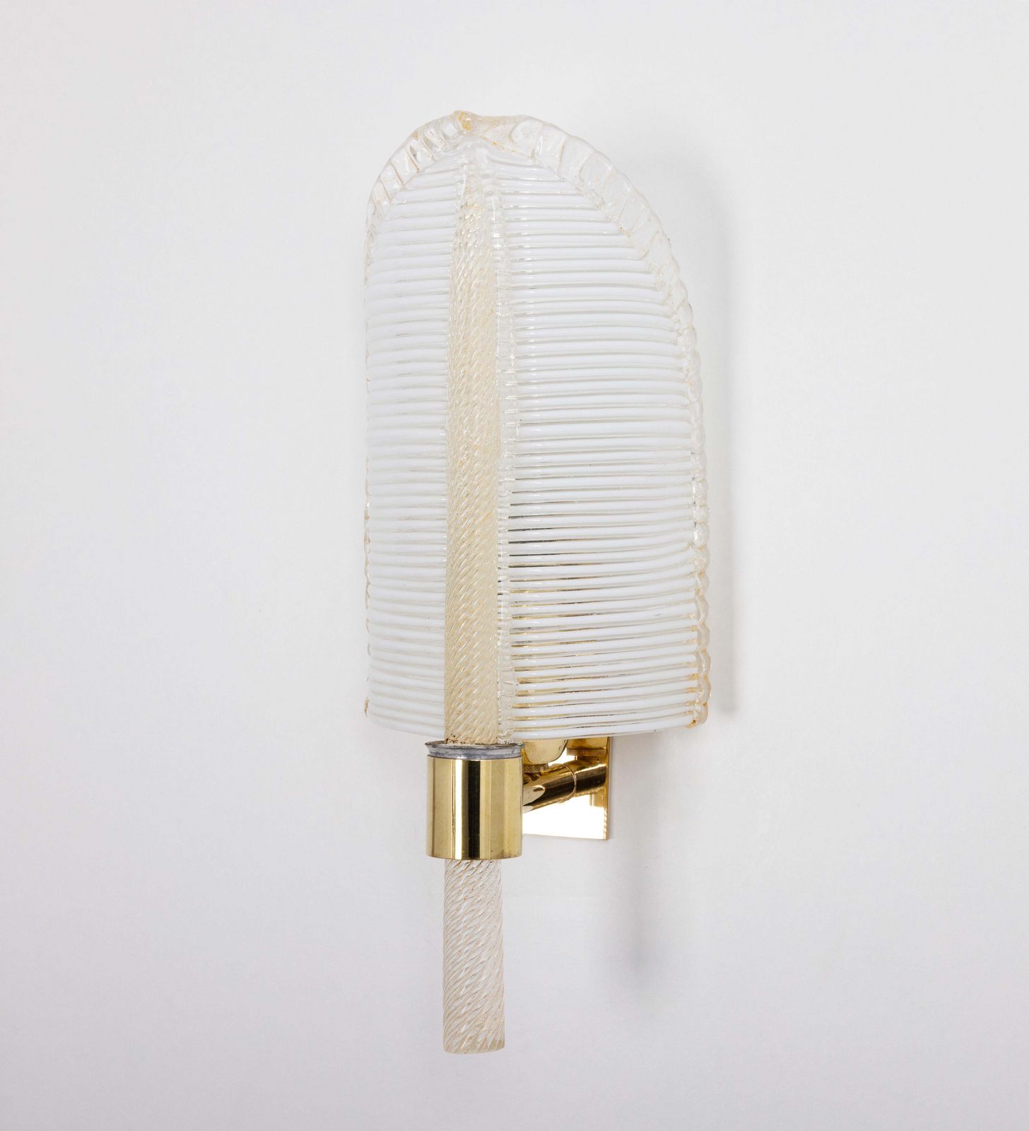 Pair Of Murano Glass Wall Sconces By Barovier & Toso, Italy, 1970s photo 1483.0