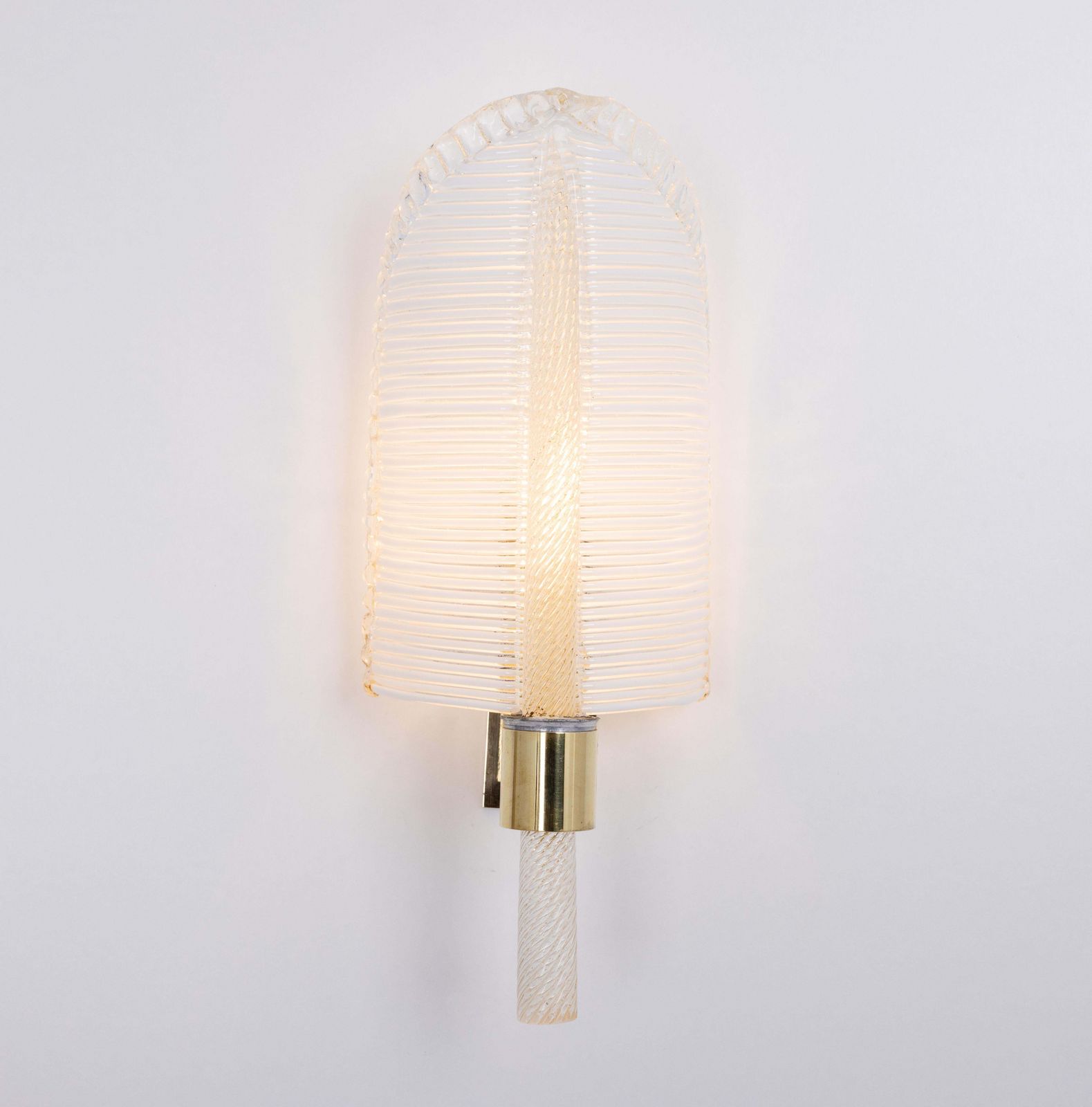 photo furniture Pair Of Murano Glass Wall Sconces By Barovier & Toso, Italy, 1970s