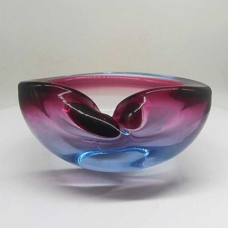 1960s Ashtray Or Catch All In Murano Glass By Flavio Poli For Seguso. 15.5cm. Made In Italy. photo buy
