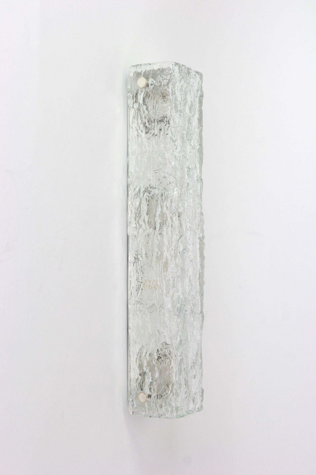 1 Of 2 Sets Of Large Murano Ice Glass Vanity Sconces By Kaiser, Germany, 1970s photo Lighting