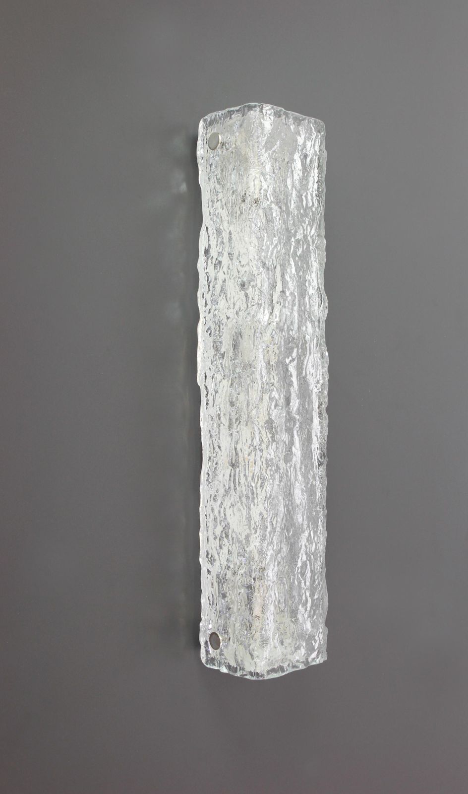 1 Of 2 Sets Of Large Murano Ice Glass Vanity Sconces By Kaiser, Germany, 1970s photo buy