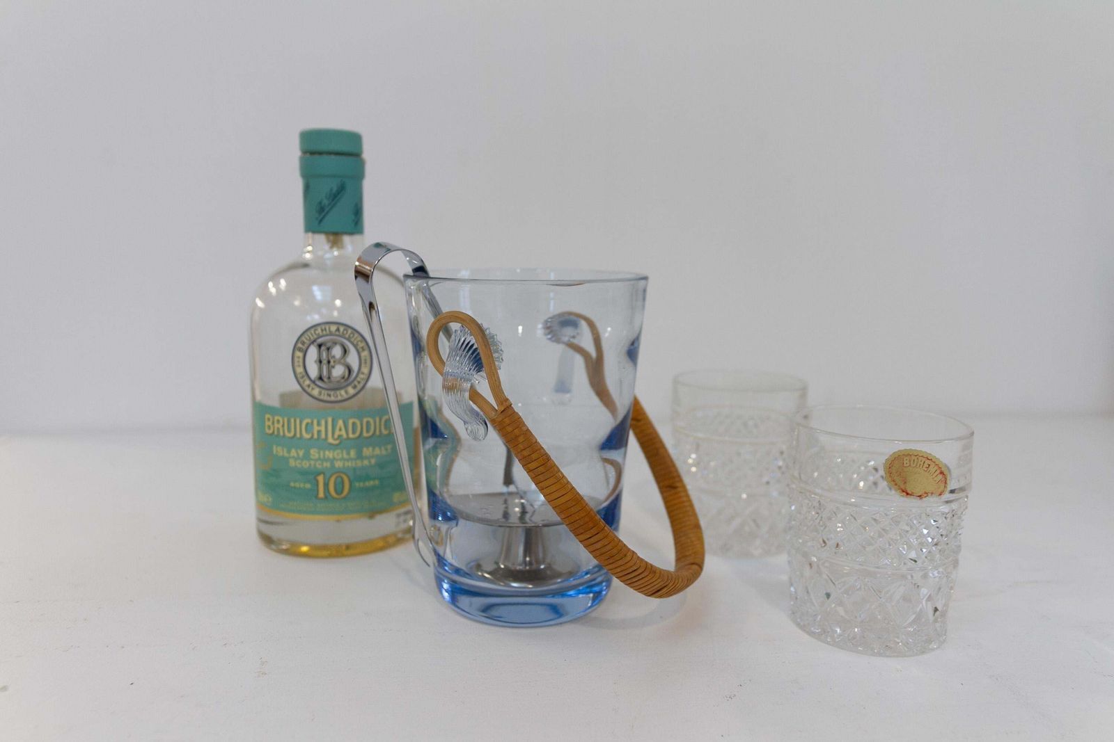 Danish Glass Ice Bucket By Per Lütken For Holmegaard, 1960s. photo furniture