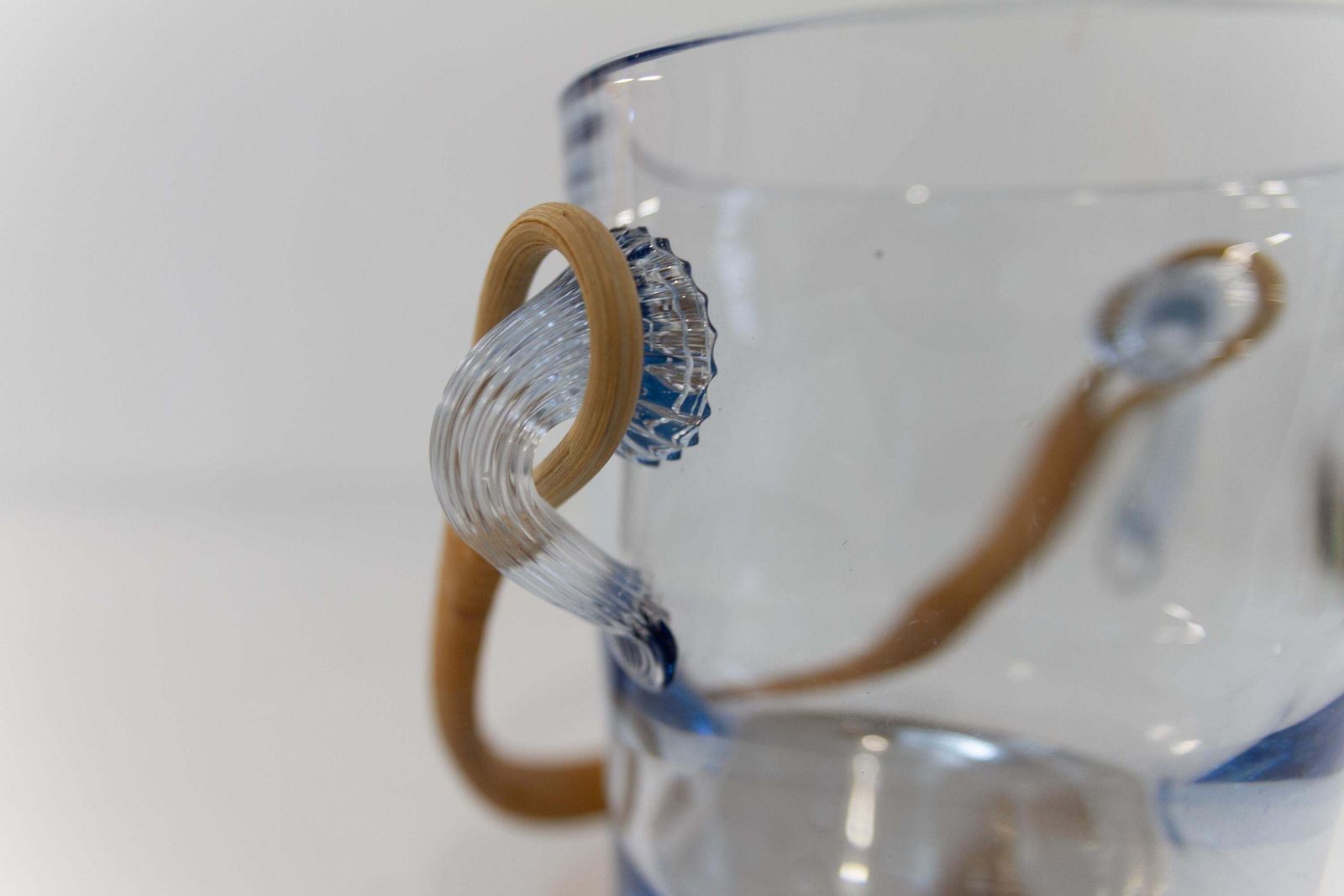 174.0 Danish Glass Ice Bucket By Per Lütken For Holmegaard, 1960s. photo