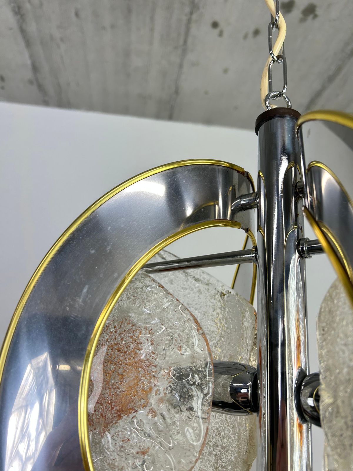 Mid Century Modern Hanging Lamp By Toni Zuccheri For Veart photo vinterior