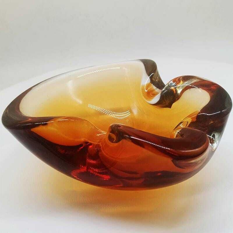 1960s Ashtray Or Catch All In Murano Glass By Flavio Poli For Seguso. Made In Italy. photo furniture