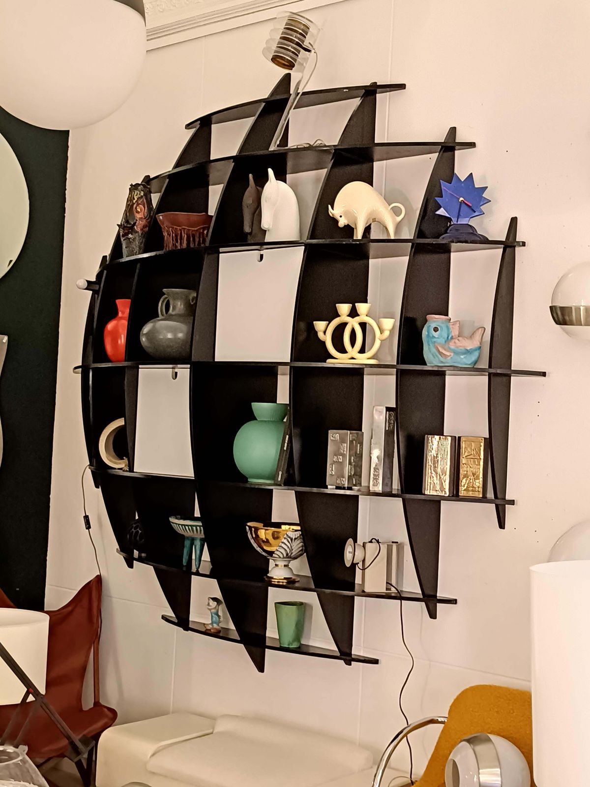 Manfredo Massironi For Nikol International Wall Bookcase "Tyco," Italy 70s photo buy