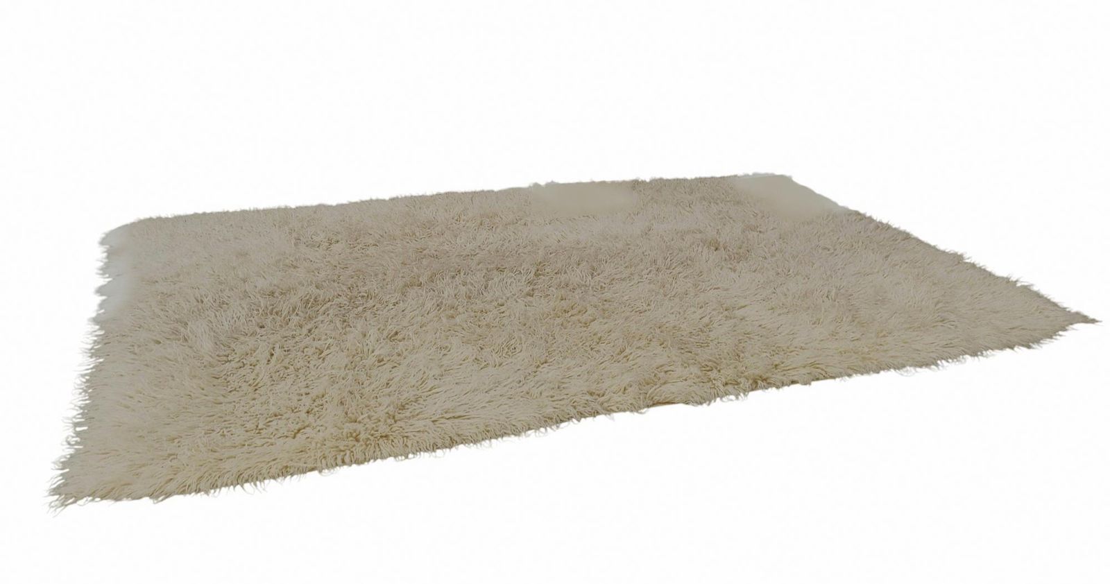 Tulu Rug In Soft Ivory Wool, Italy 1970s photo furniture