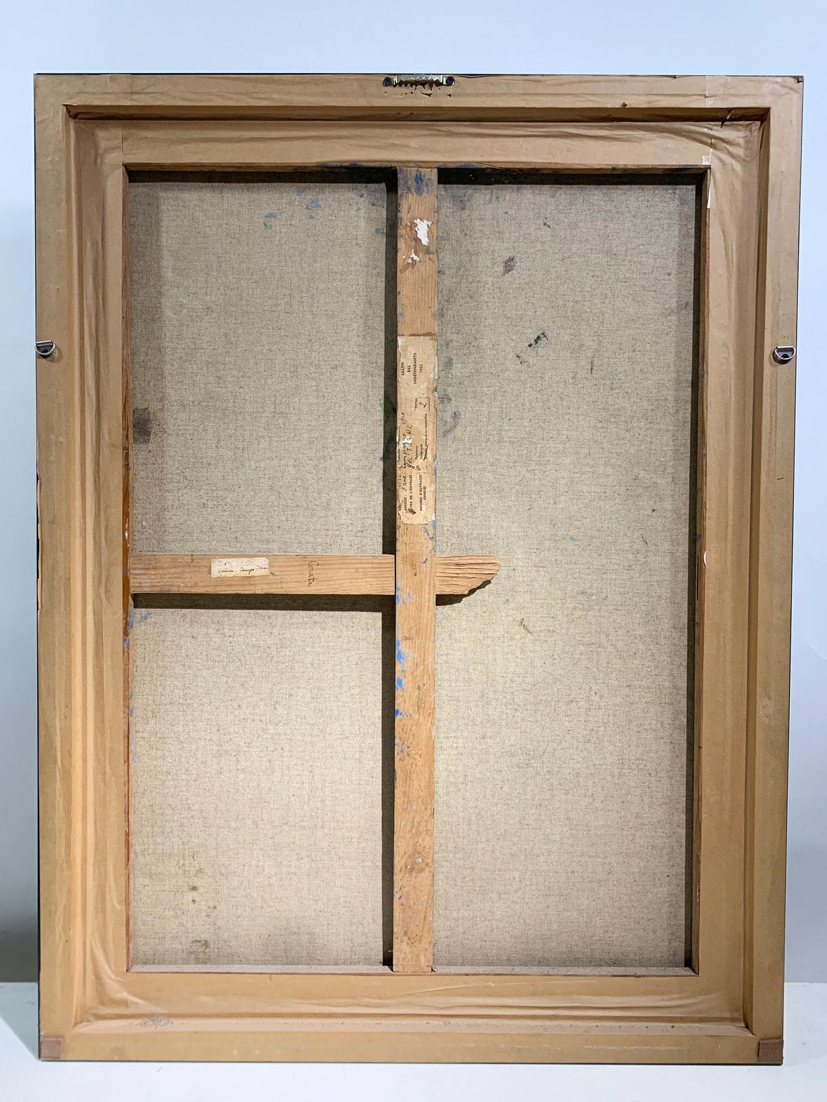 photo furniture "Nocturne" Painting, Mid Century School Of Paris Signed By Samuel Mandelbaum