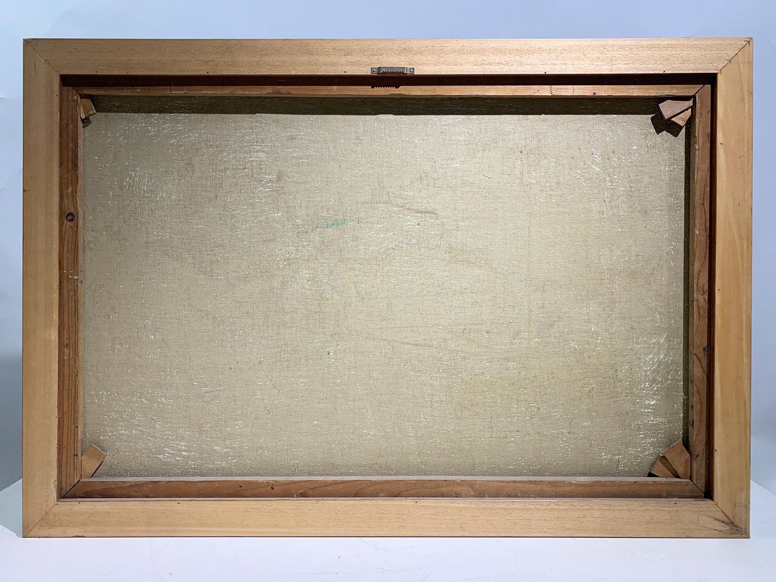 photo for sale Late Mid Century Geometric Abstraction Painting Of A Horse Signed "J. Vilagon"