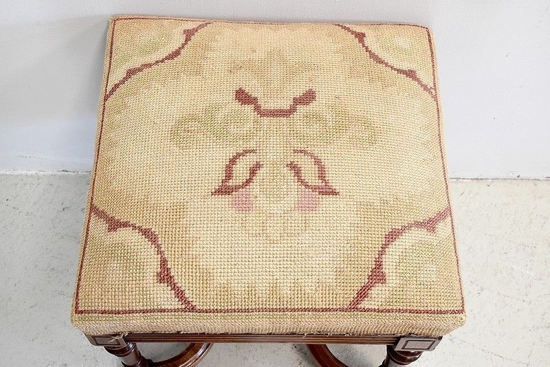 Louis XIV Square Stool  1900 photo furniture