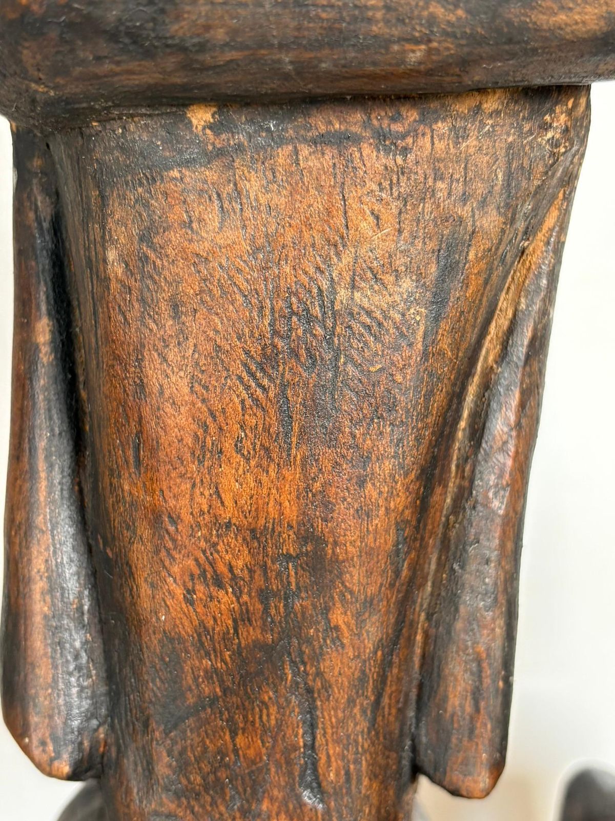 480.0 African Couple Sculpture In Patinated Black Wood, 1960, France photo