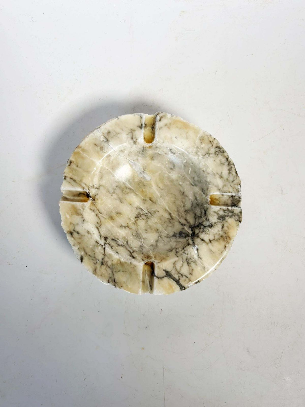 White Marble Ashtray, France, 1970 photo Home Decor