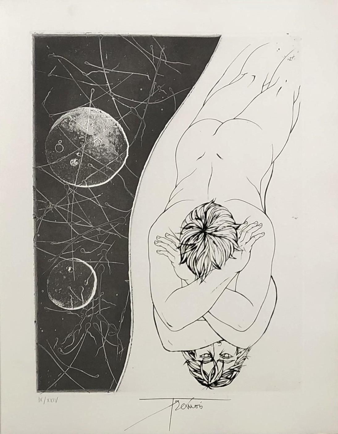 Pierre Yves Trémoisnarcisse   Original Etching Handsigned And Numbered1970