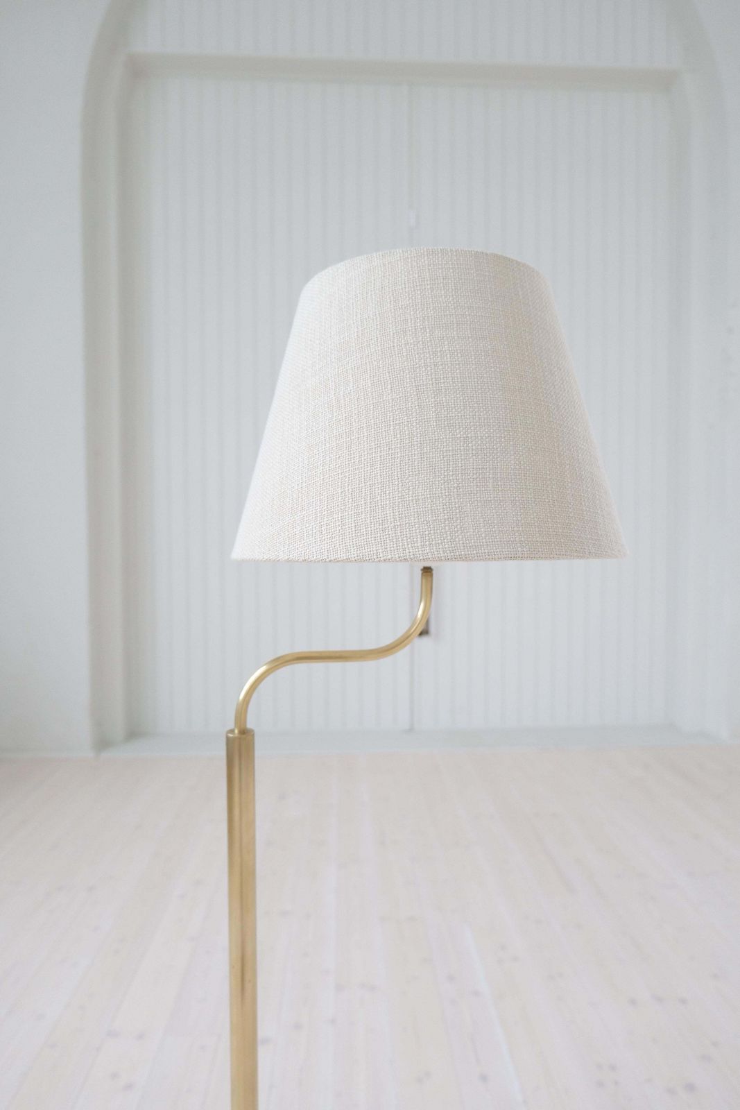 Mid Century Modern Sculptural Brass Floor Lamps Luxus, Sweden, 1970s photo Lighting