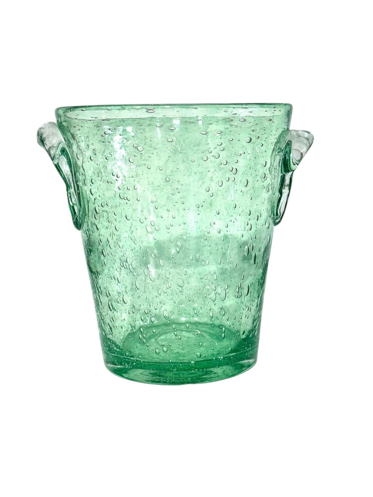 Biot Bubble Glass Champagne Bucket, 20th Century photo 410.0