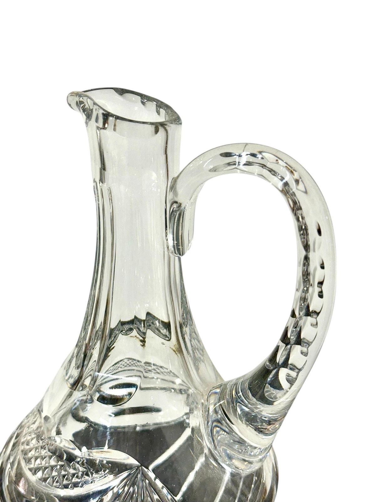 Cut Crystal Carafe Or Pitcher By Cristalleries De Lorraine photo for sale