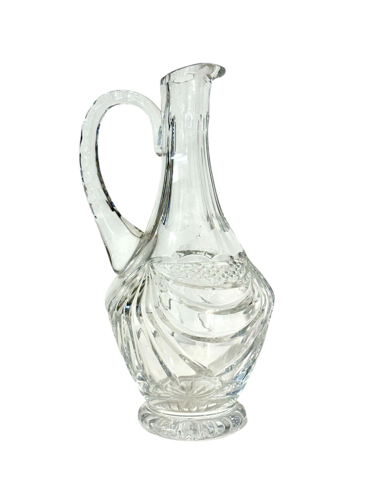 Cut Crystal Carafe Or Pitcher By Cristalleries De Lorraine photo vintage