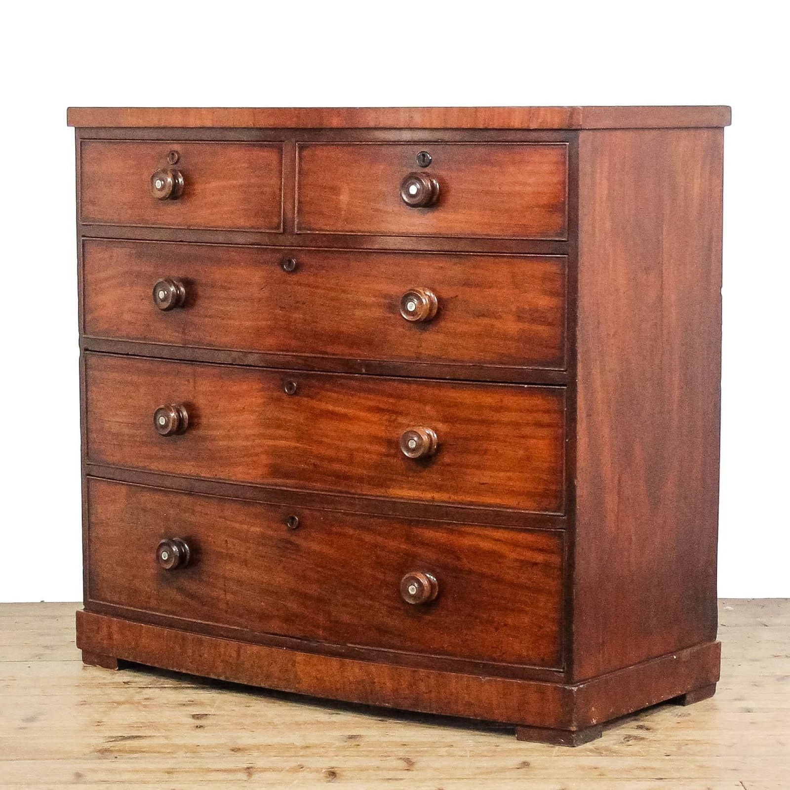 Victorian Mahogany Bow Front Chest Of Drawers photo Furniture