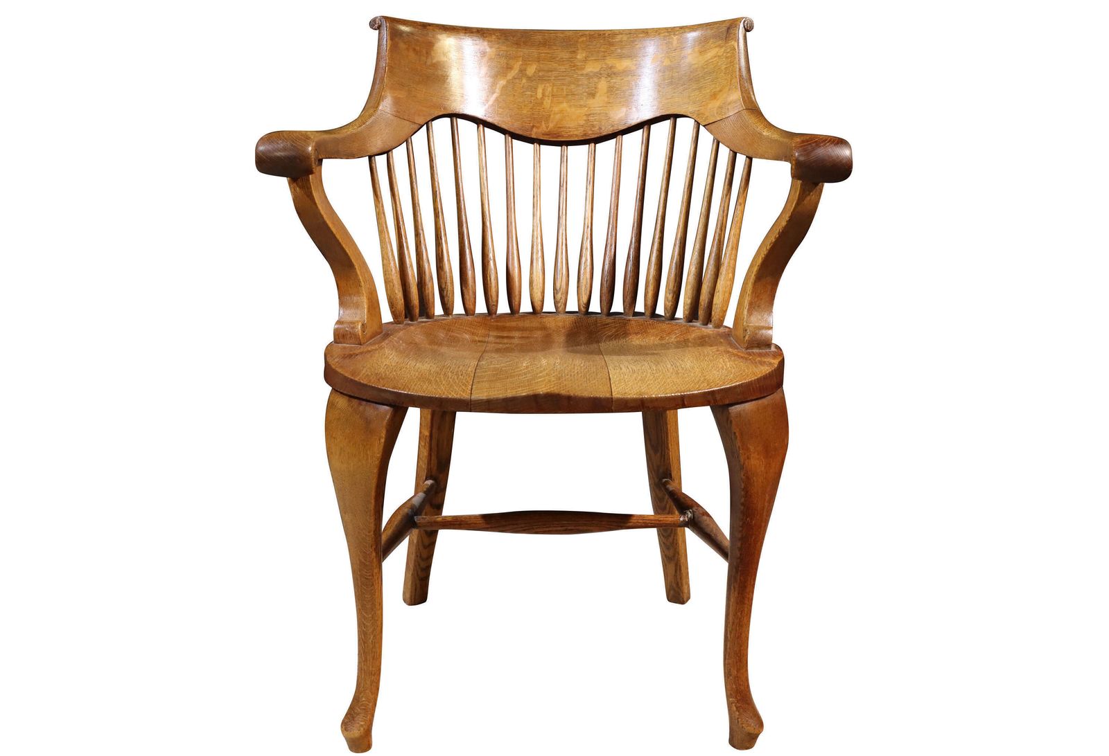Oak Desk Chair Circa 1880, 1800s