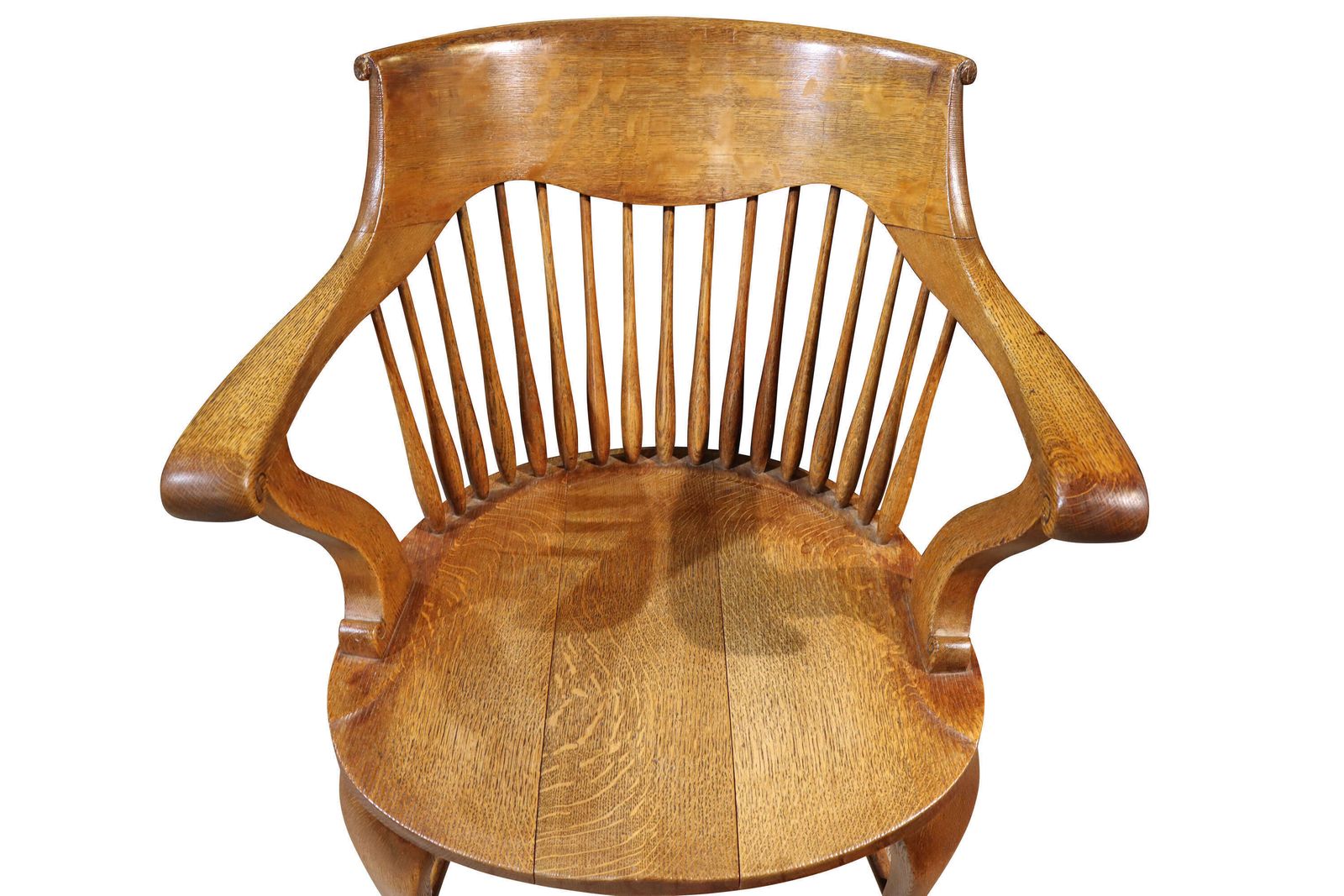 Oak Desk Chair Circa 1880, 1800s photo 455.0