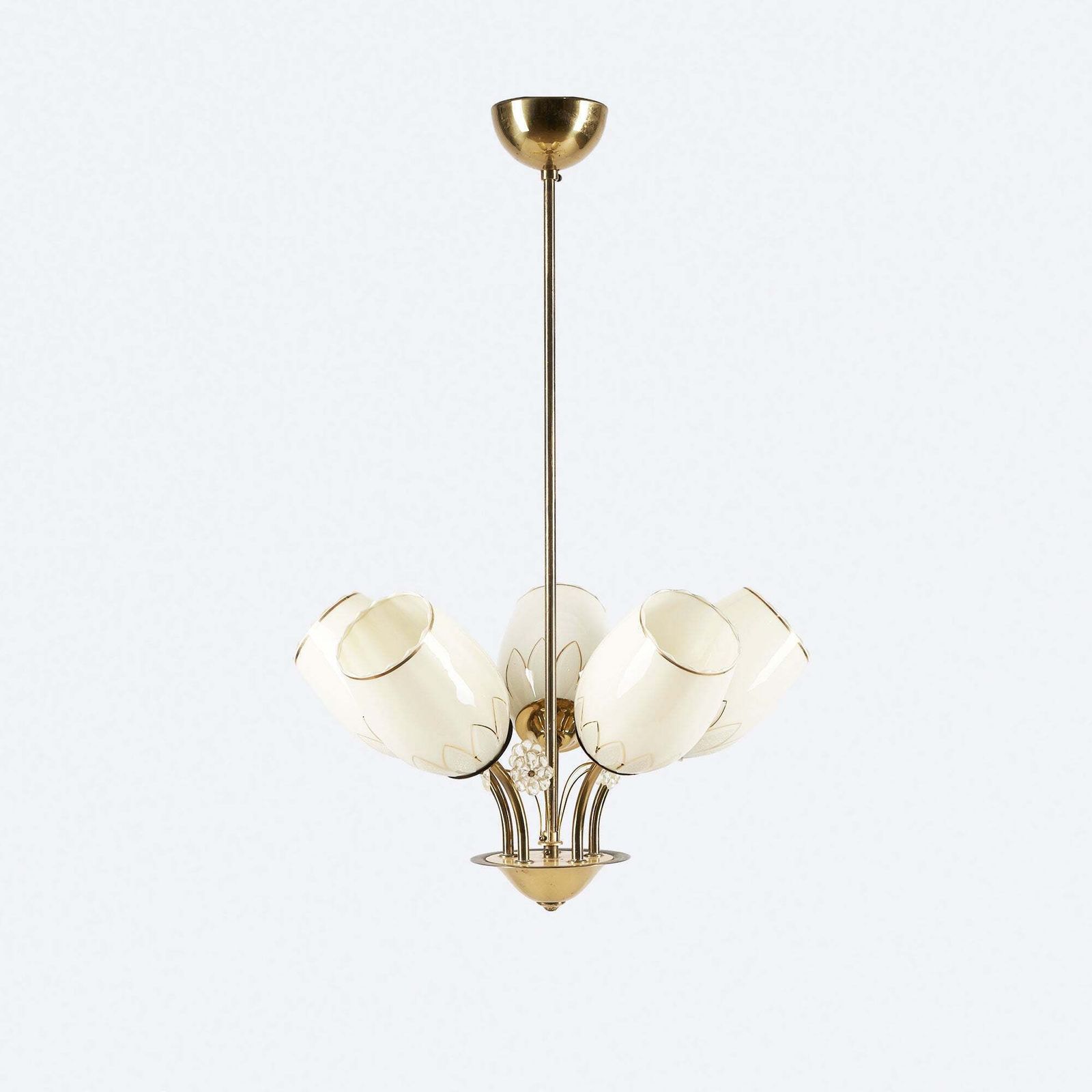 Itsu 5 Glass Shades Chandelier