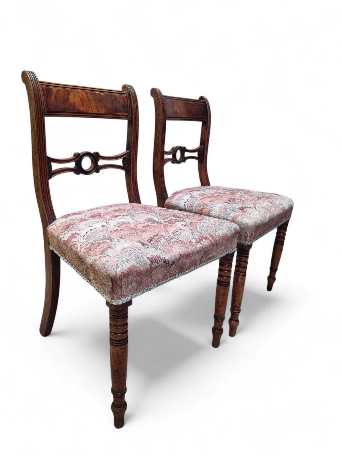 Antique Wooden Dining Chairs / C1880 / Set Of 2 photo Furniture