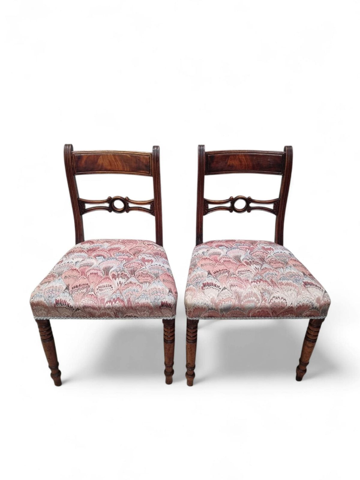 Antique Wooden Dining Chairs / C1880 / Set Of 2 photo 290.0