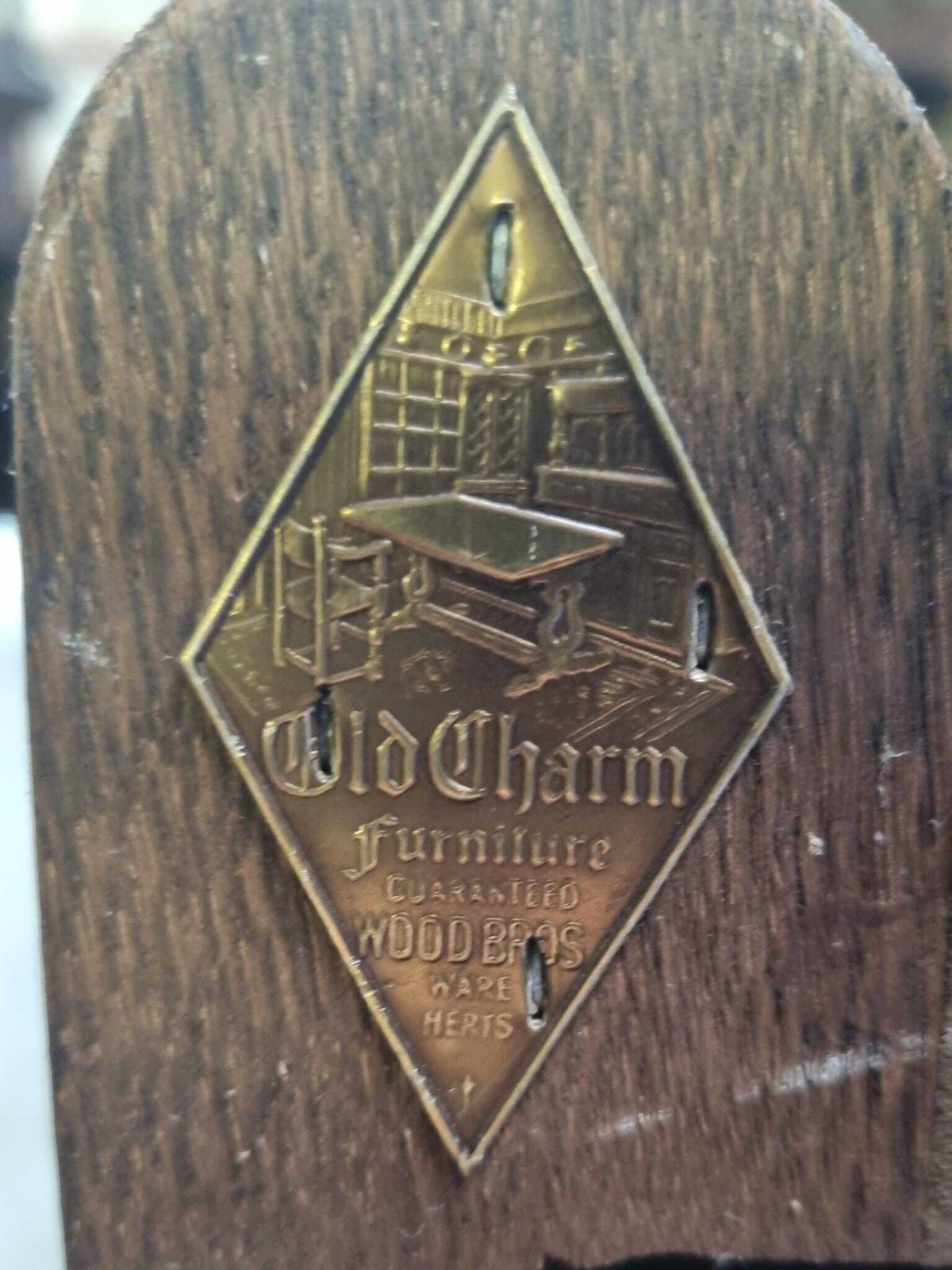 Vintage Old Charm Oak Wood Bros Hall Stand / Umbrella Compartment / C1960 photo vinterior