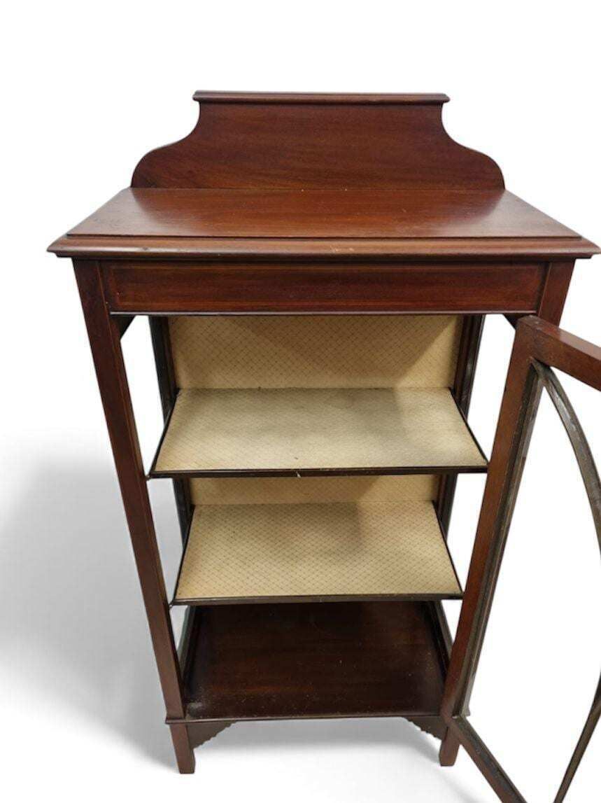 Antique Edwardian Glazed Bookcase / Small Display Cabinet / C.1910 photo for sale