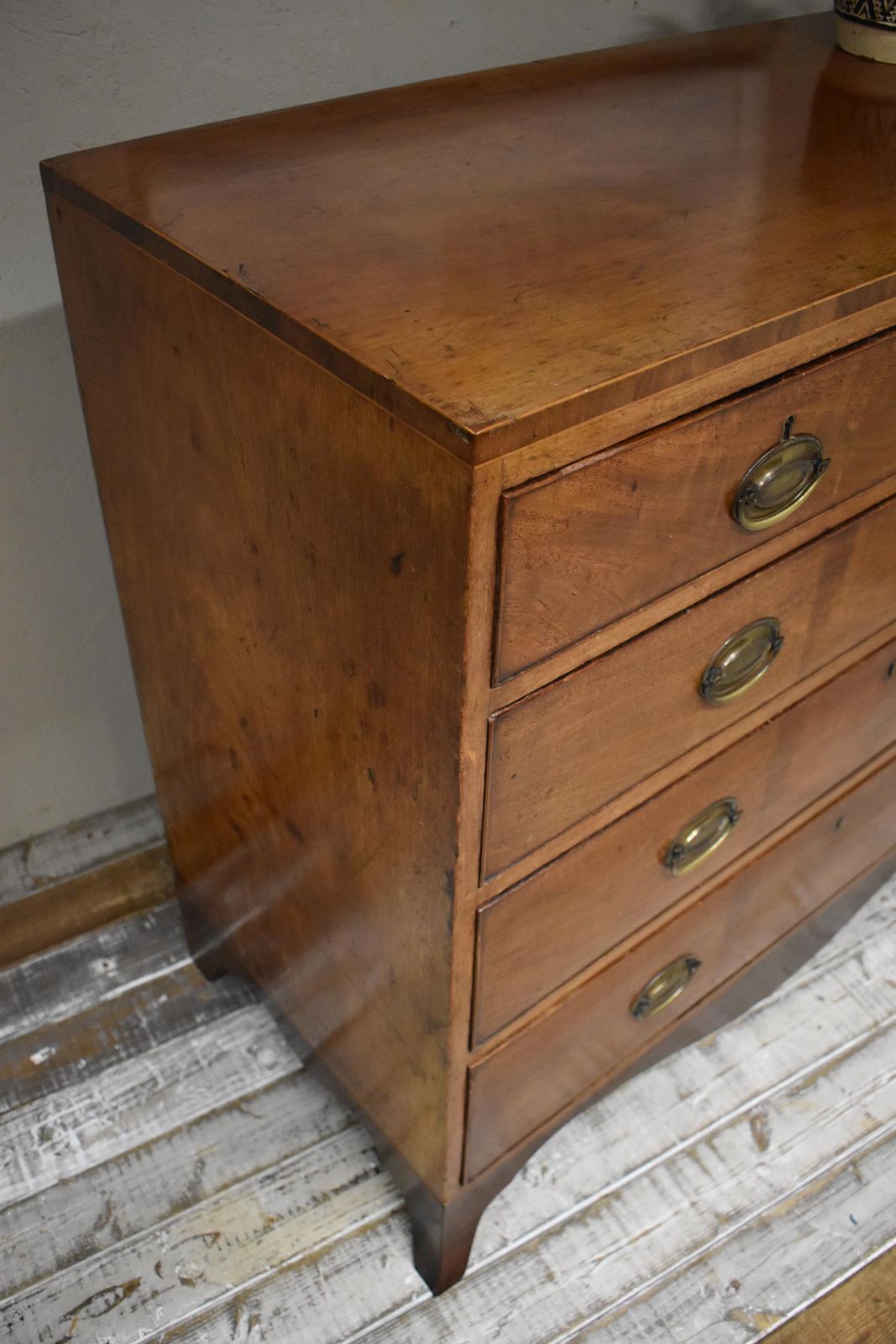 photo vintage Antique Regency Victorian Mahogany Chest Of Drawers