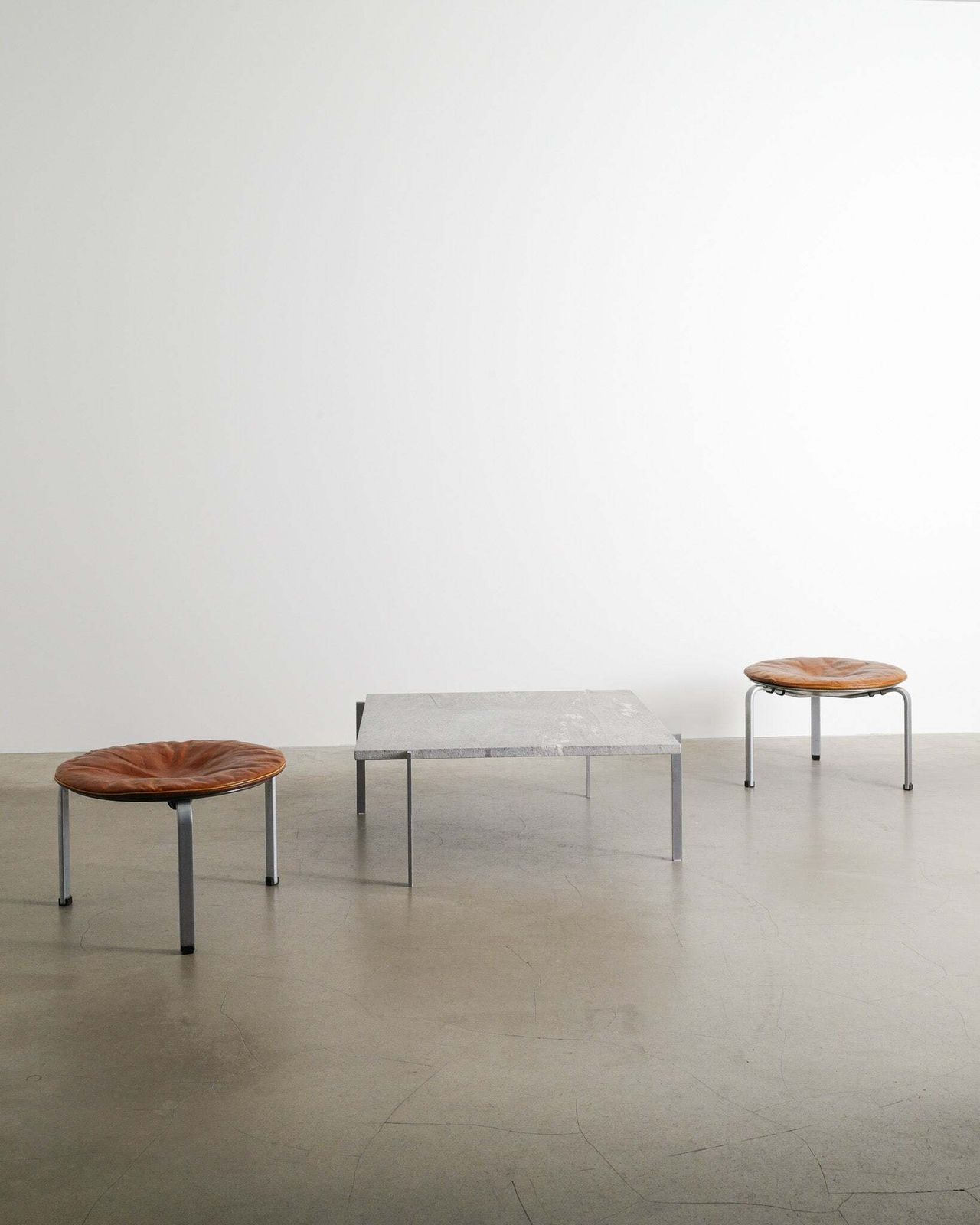 Poul Kjaerholm "Pk61" Coffee Table In Cipollini Marble & Steel By E. Kold, 1960s photo Furniture