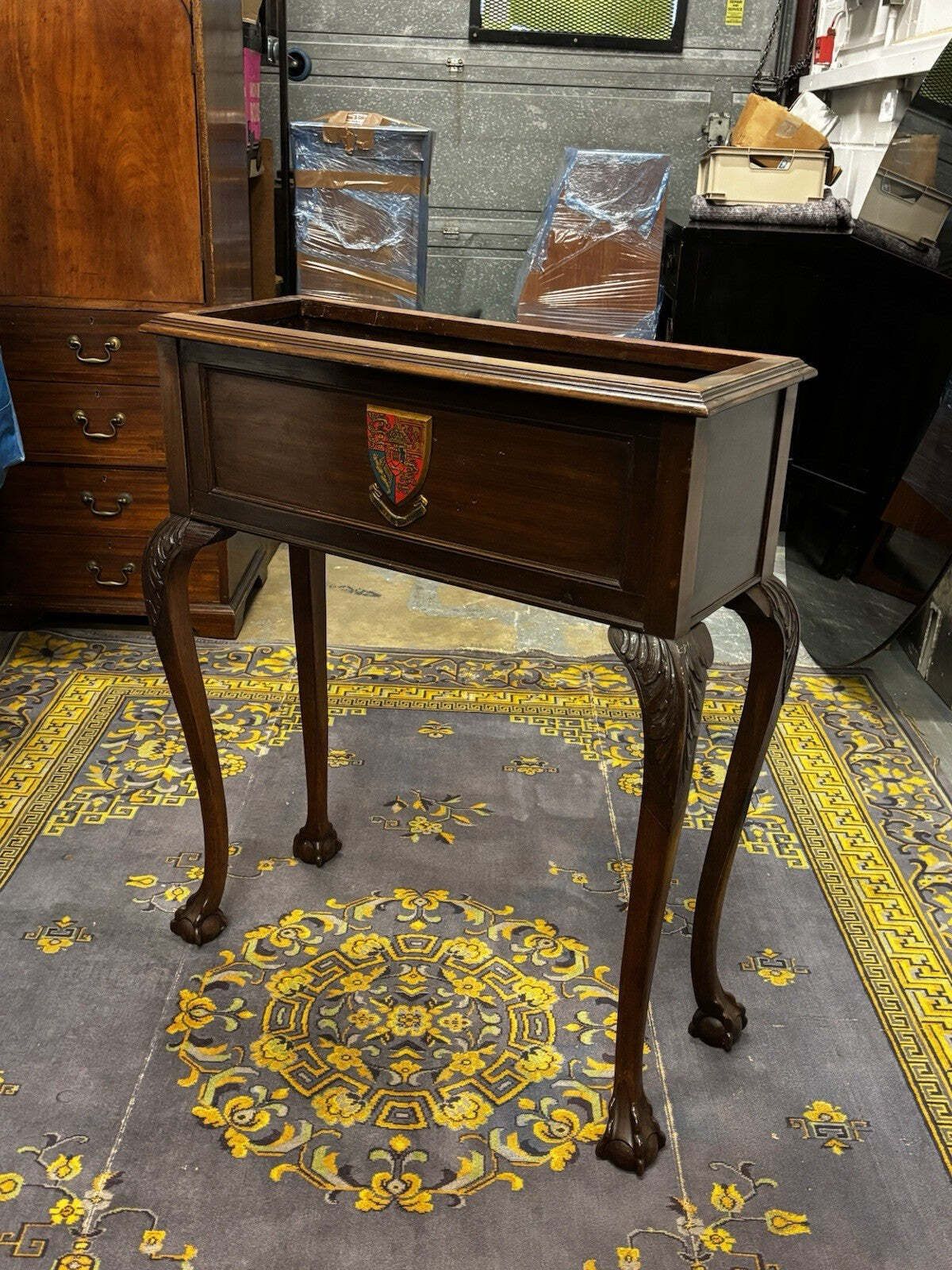 Edwardian Country House Mahogany Jardiniere Planter. photo furniture