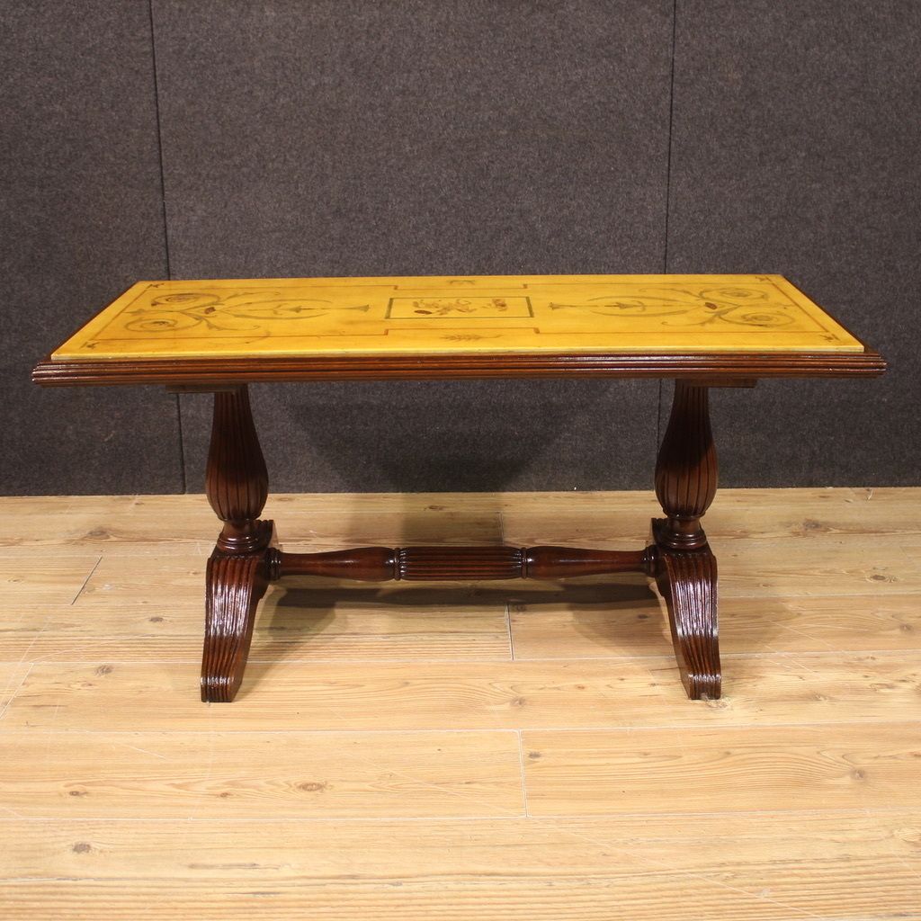 Italian Coffee Table In Beech Wood With Marble Top photo buy