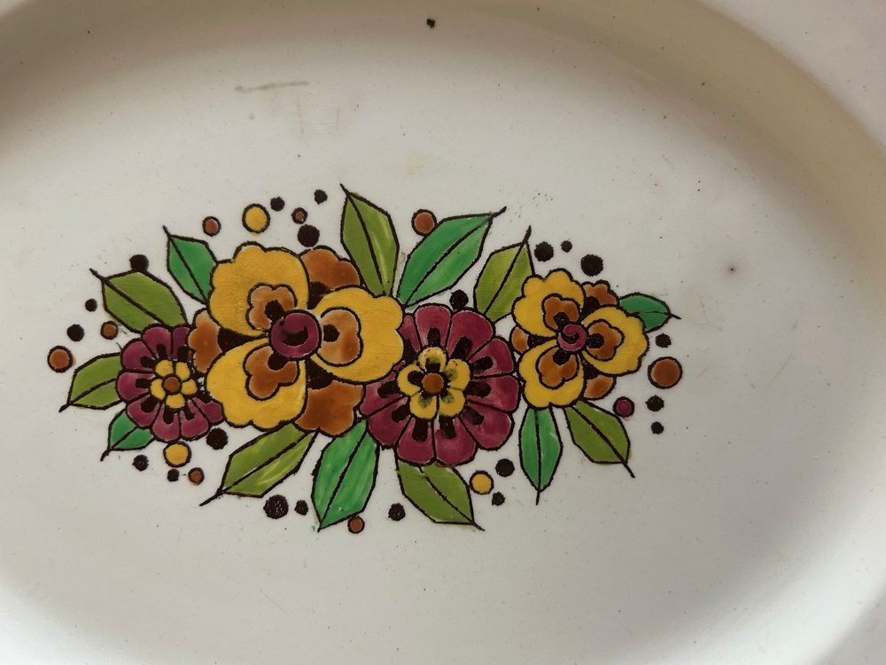 photo buy Art Deco Dishes And Plates From Boch Fréres La Louviére, 1920s, Set Of 8