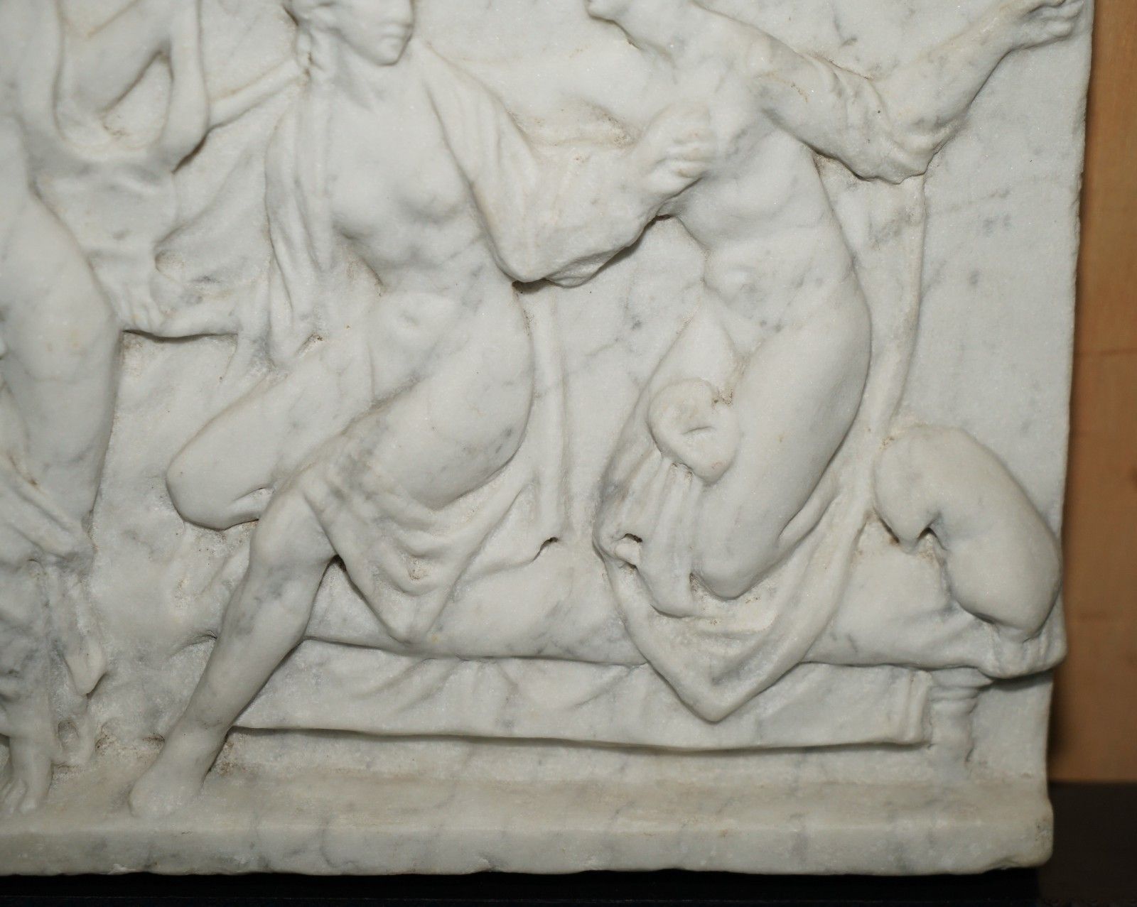 Stunning Antique Marble After Alcibiades With The Courtesans Roman Influence photo vinterior