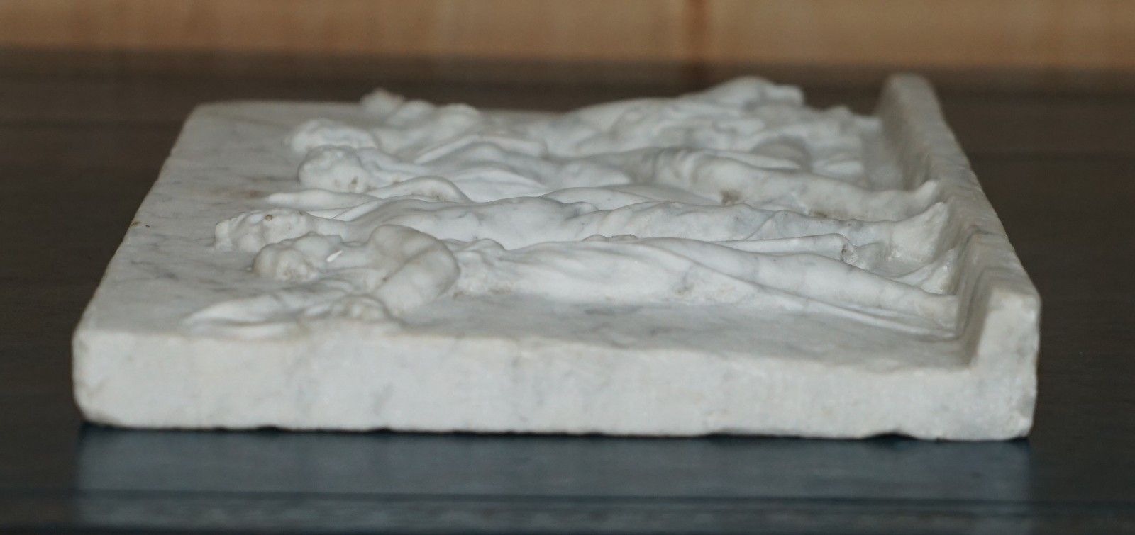 Stunning Antique Marble After Alcibiades With The Courtesans Roman Influence photo vintage