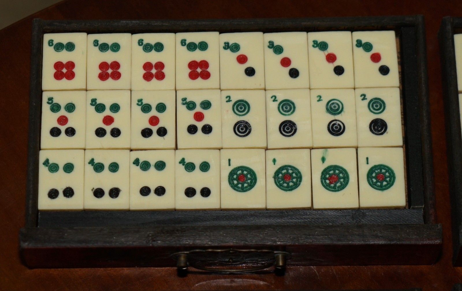 Home Decor Antique Mahjong Suite Circa 1940's Chinese Chinoiserie Dragon Design Must See photo