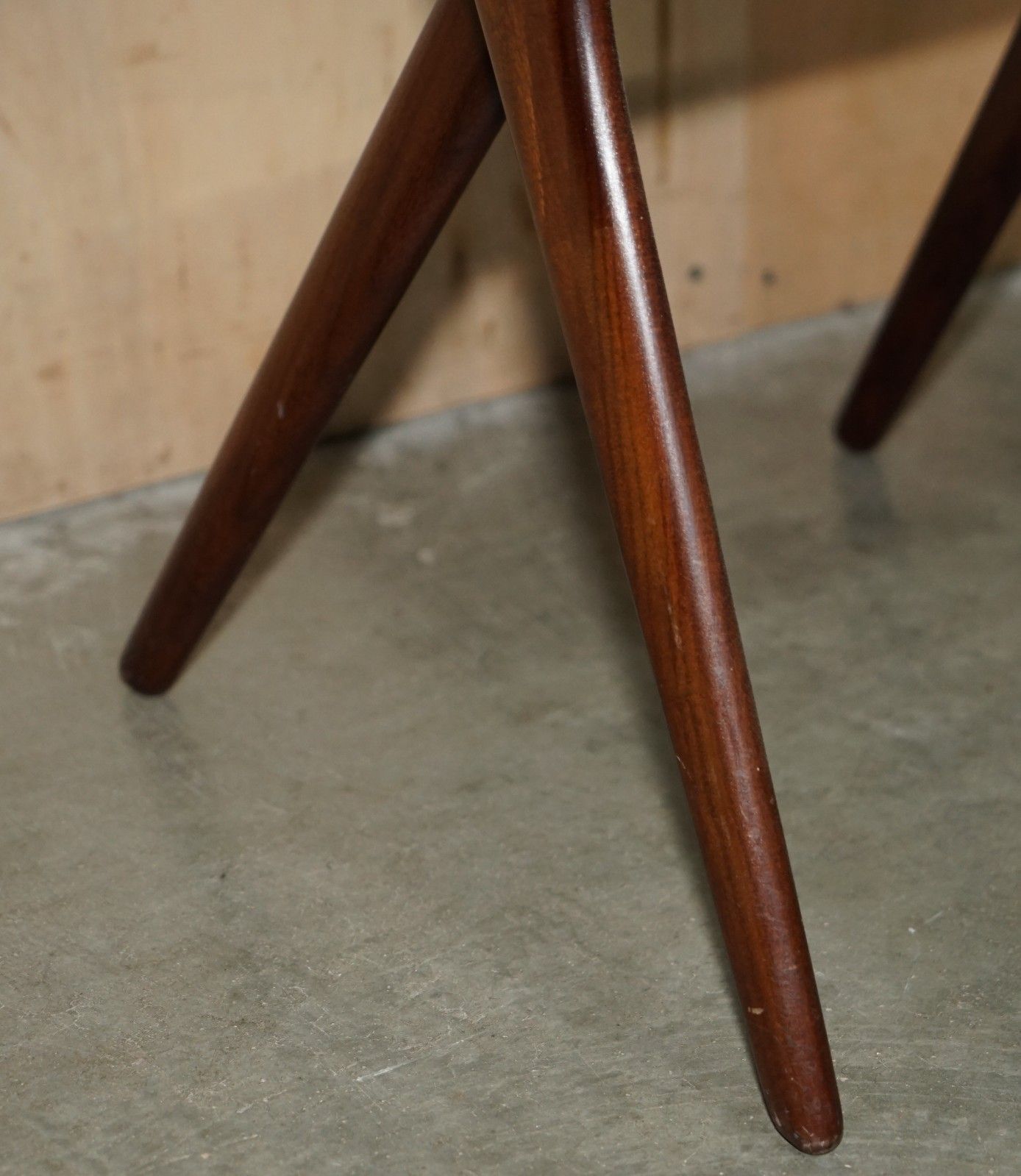 photo vinterior Six 1959 Fully Stamped Arne Hovmand Olsen For Mogens Kold Model 71 Dining Chairs