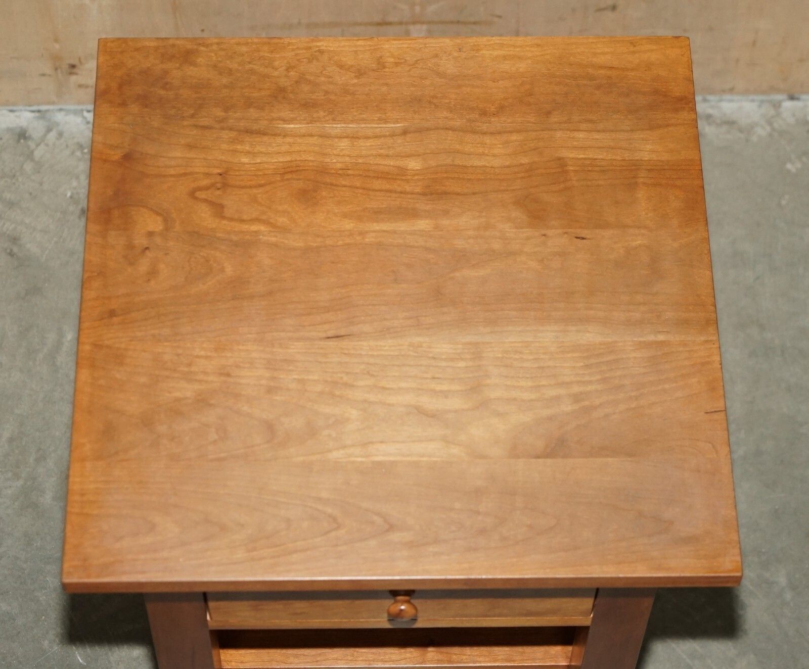Pair Of Lovely Cherry Wood Side End Nightstand Tables Bought From Harrods London photo buy