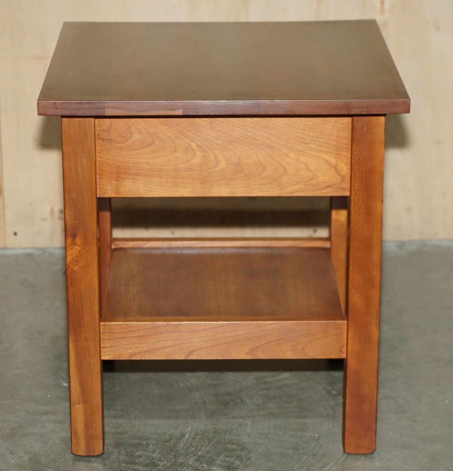 photo furniture Pair Of Lovely Cherry Wood Side End Nightstand Tables Bought From Harrods London