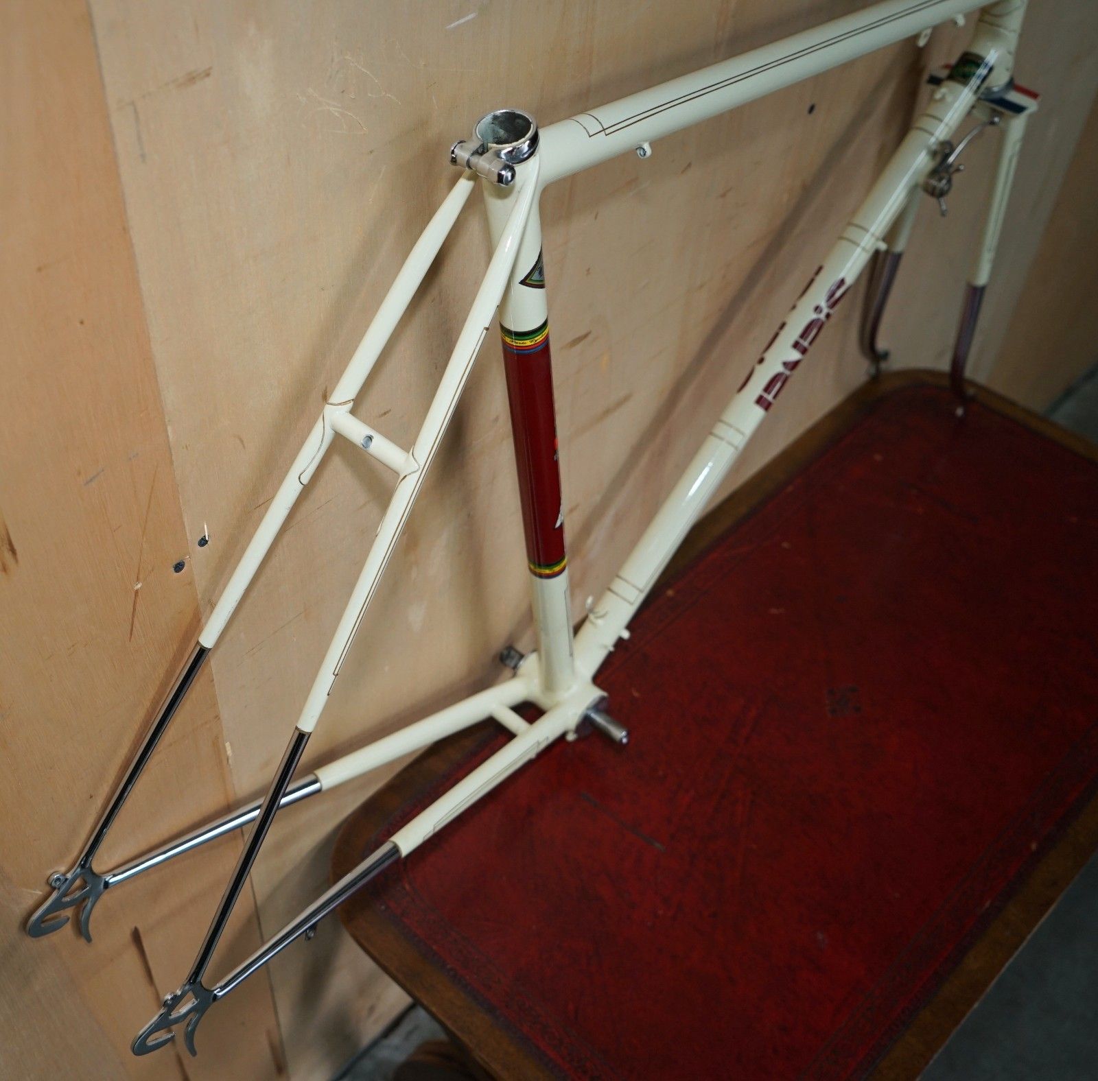 photo vintage 1940's Harry Rensch Paris Tour De France Road Bike Frameset Reynolds 531 Steel