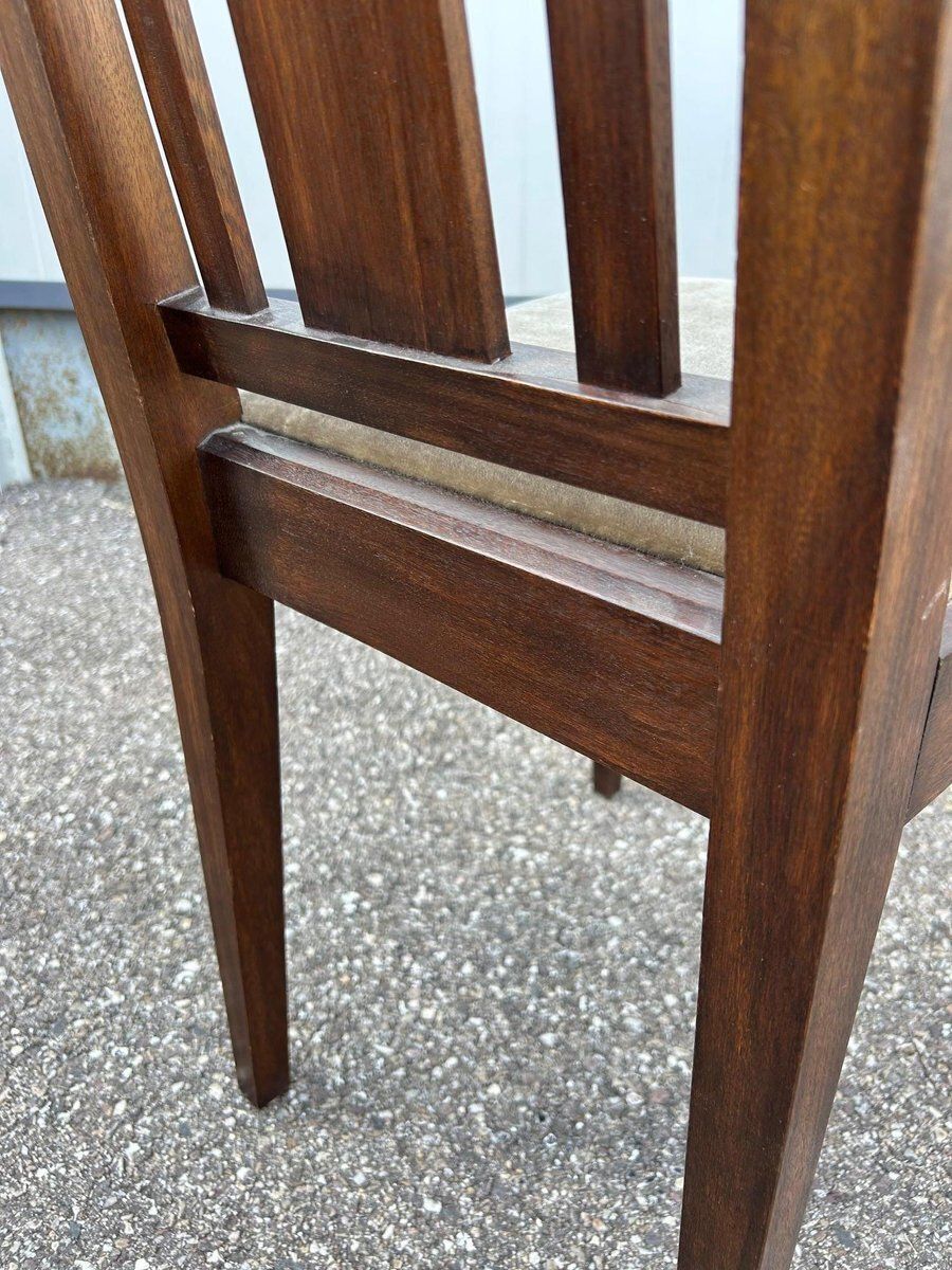 photo vinterior Set Of Art Deco Chairs Ateliers Vallin, 1930s