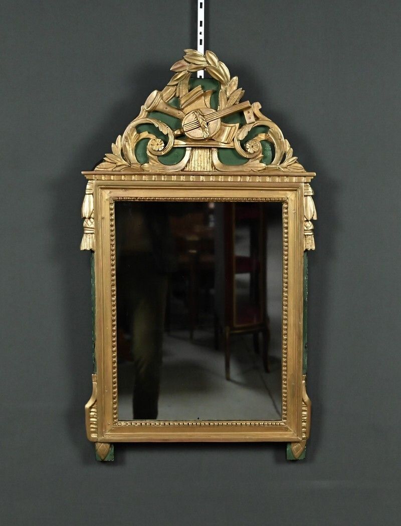 Giltwood Mirror, Louis XVI Style – Early 20th Century photo 1210.0