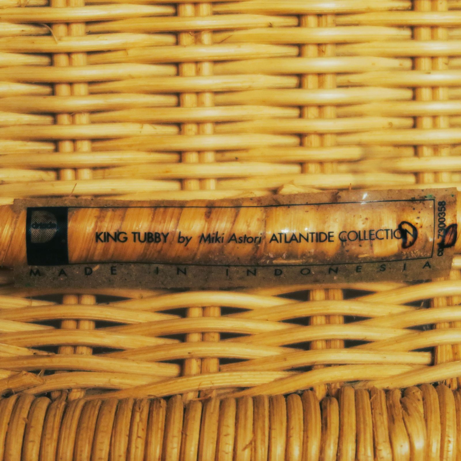 Furniture 'King Tubby' Wicker Chair By Miki Astori For Driade photo