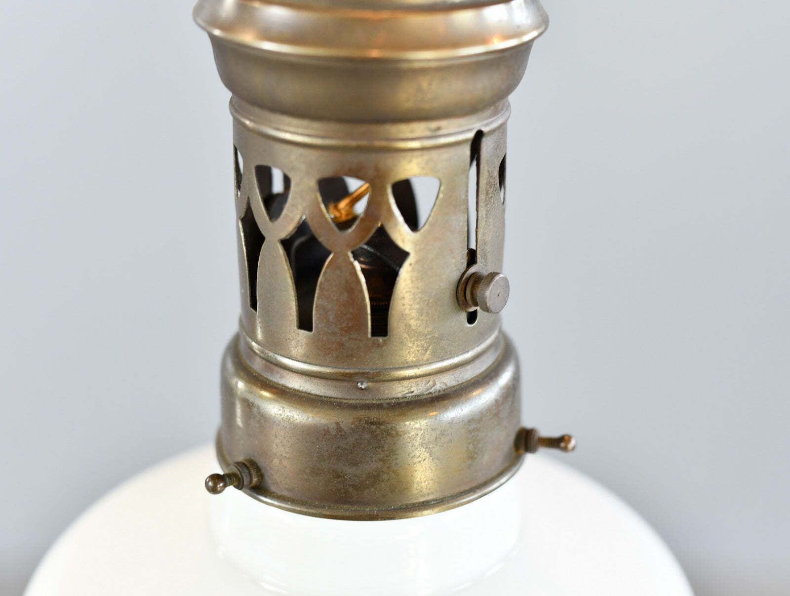 German Opaline Pendant Light Circa 1910 photo buy