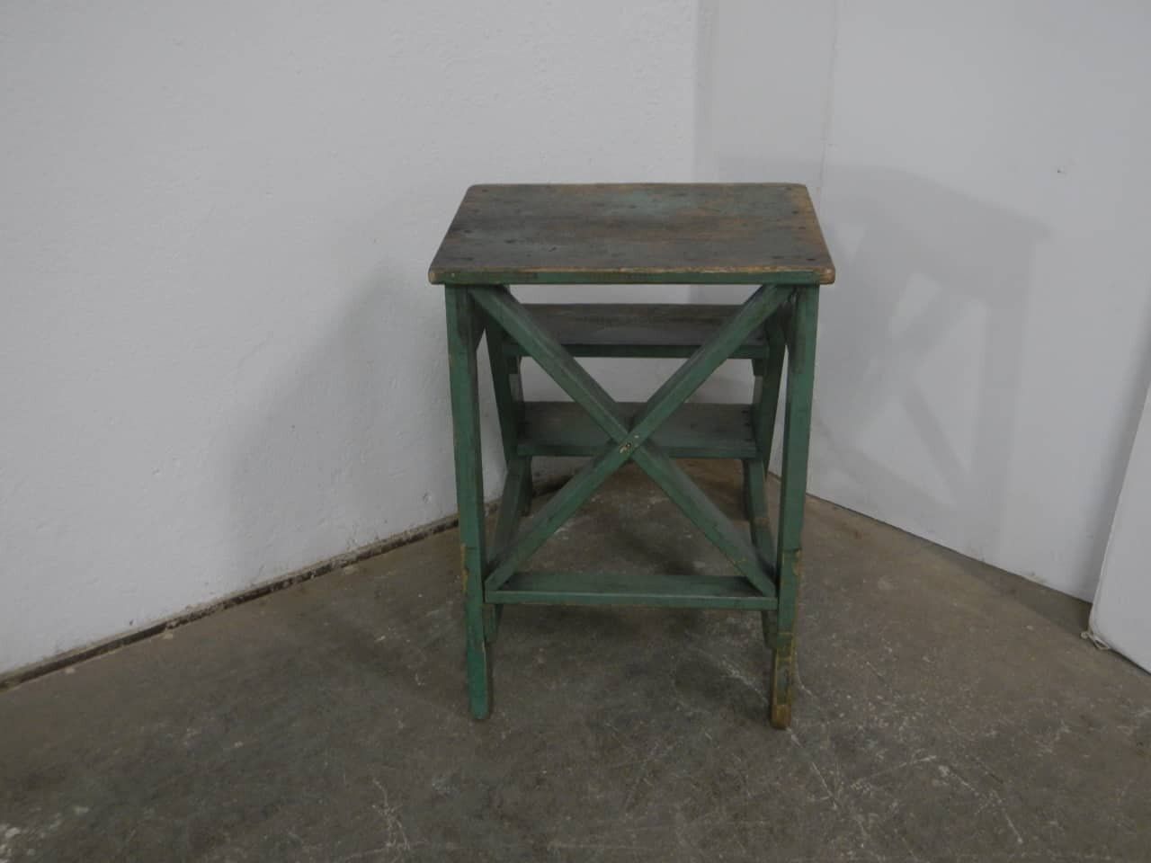 Vintage Stool Ladder In Fir Wood, 1960s photo 453.0